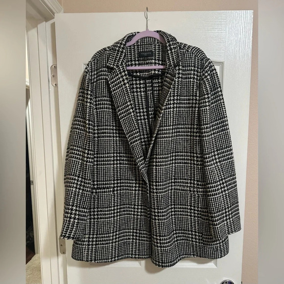 Talbots Jackets & Blazers - Talbots Women Black and White Plaid Blazer